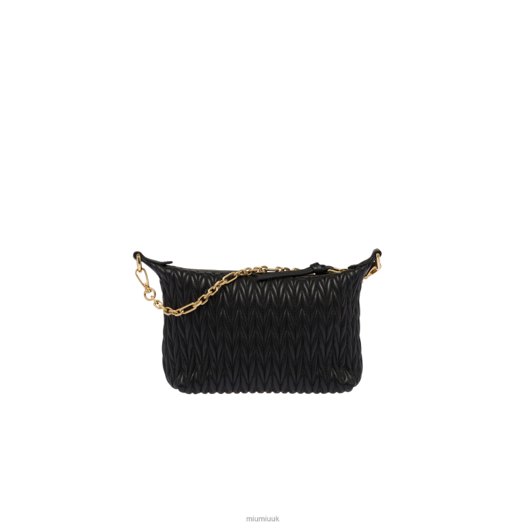 Collection Spirit Matelasse Leather Mini Bag Miu Miu XH28Z172 Black