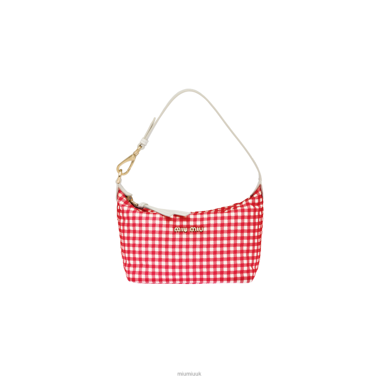 Collection Spirit Printed Faille Mini-bag Miu Miu XH28Z173 Red/White