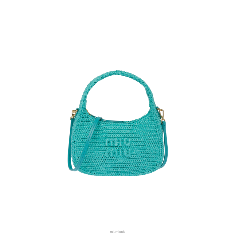 Collection Crochet Hobo Bag Miu Miu XH28Z19 Jade Green