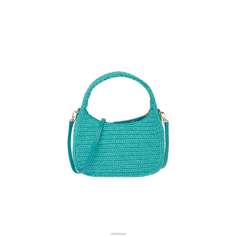 Collection Crochet Hobo Bag Miu Miu XH28Z19 Jade Green