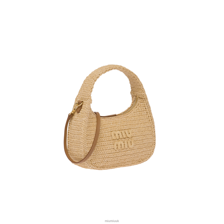 Collection Crochet Hobo Bag Miu Miu XH28Z20 Natural