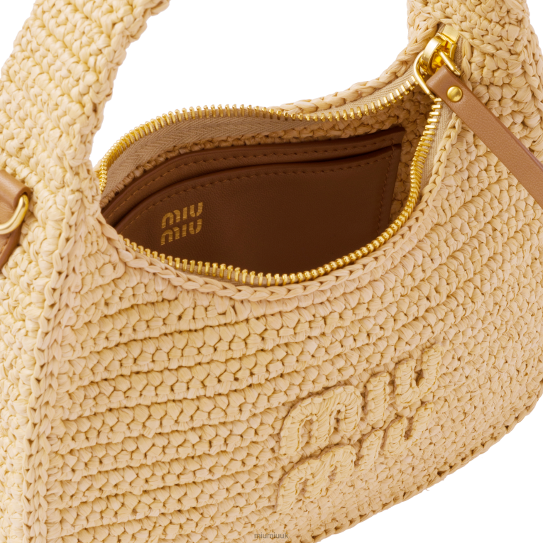 Collection Crochet Hobo Bag Miu Miu XH28Z20 Natural