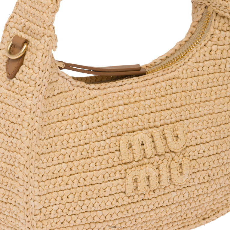 Collection Crochet Hobo Bag Miu Miu XH28Z20 Natural