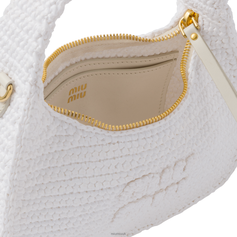 Collection Crochet Hobo Bag Miu Miu XH28Z21 White