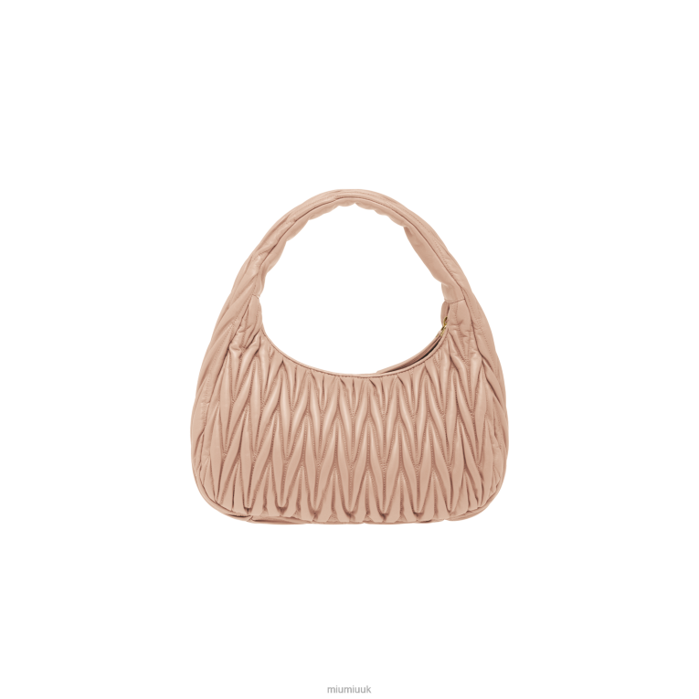 Collection Wander Matelasse Nappa Leather Hobo Bag Miu Miu XH28Z31 Cameo