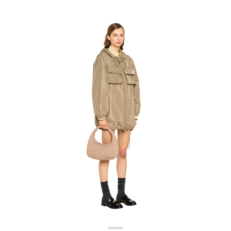 Collection Wander Matelasse Nappa Leather Hobo Bag Miu Miu XH28Z31 Cameo