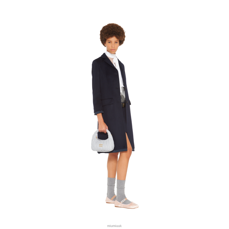Collection Wander Matelasse Nappa Leather Mini Hobo Bag Miu Miu XH28Z6 Cornflower