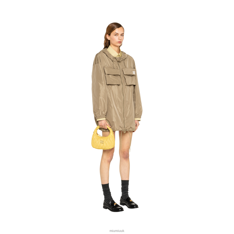 Collection Wander Matelasse Nappa Leather Mini Hobo Bag Miu Miu XH28Z8 Pineapple
