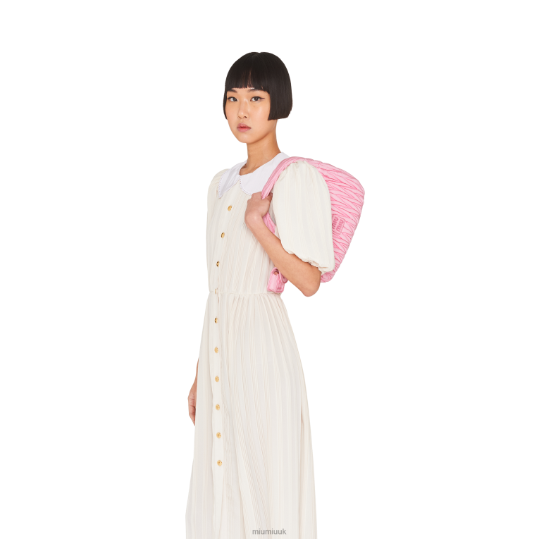 Collection Wander Matelasse Regenerated Nylon Hobo Bag Miu Miu XH28Z35 Pink