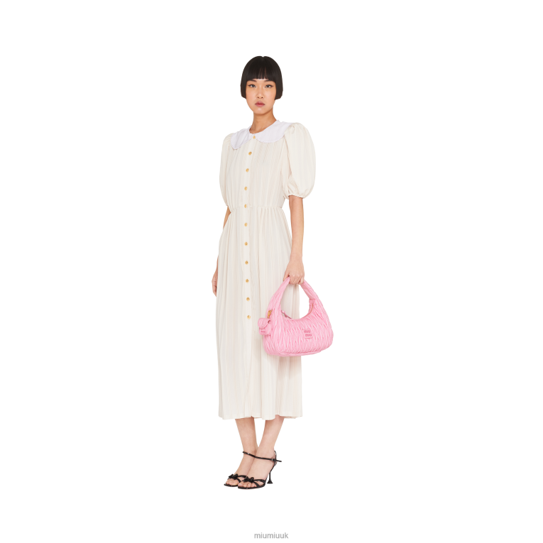 Collection Wander Matelasse Regenerated Nylon Hobo Bag Miu Miu XH28Z35 Pink