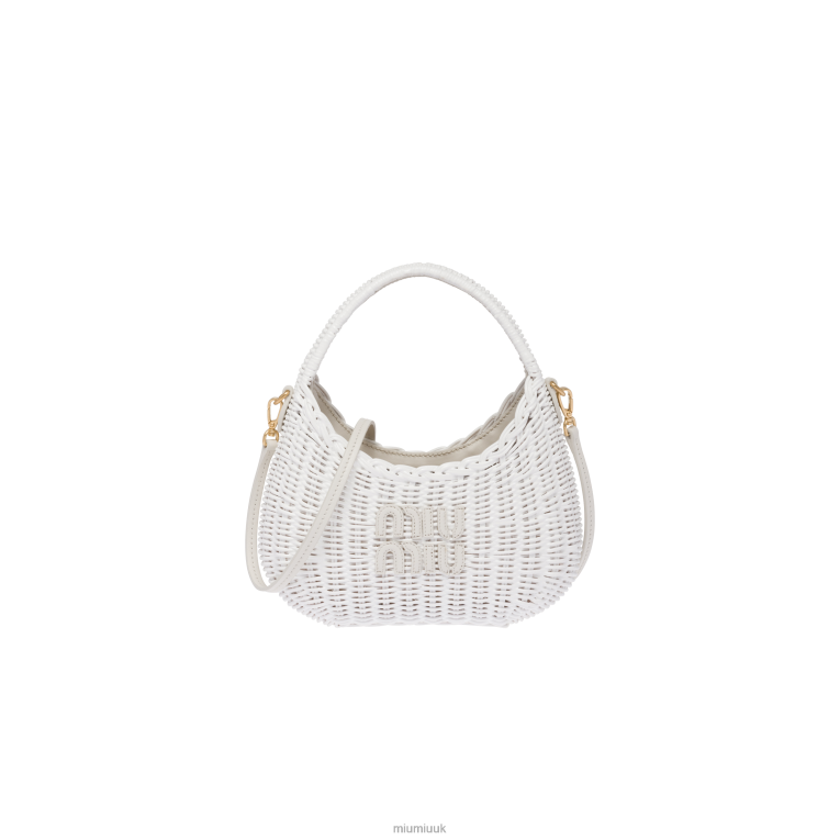 Collection Wander Wicker Handbag Miu Miu XH28Z22 White
