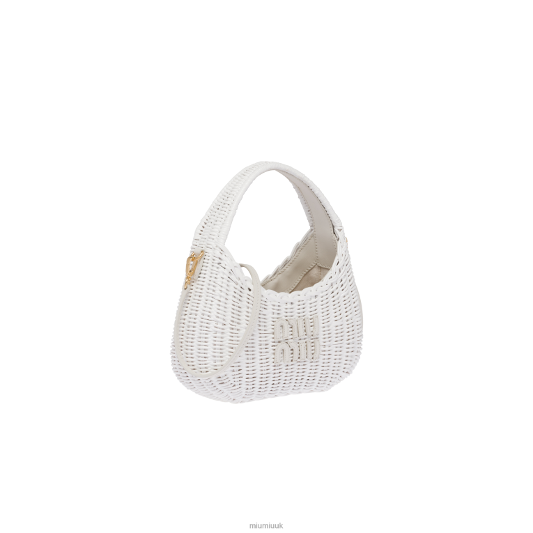 Collection Wander Wicker Handbag Miu Miu XH28Z22 White