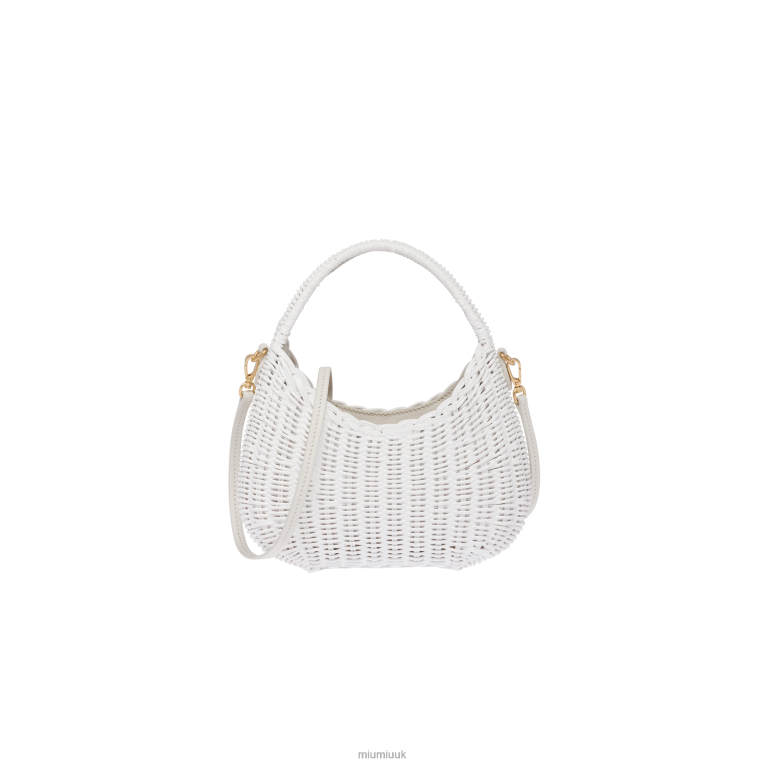 Collection Wander Wicker Handbag Miu Miu XH28Z22 White