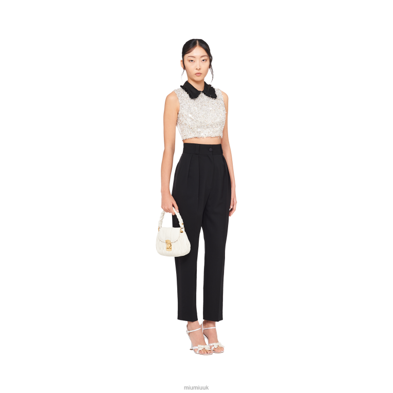 Collection Coffer Matelasse Nappa Leather Handbag Miu Miu XH28Z118 White