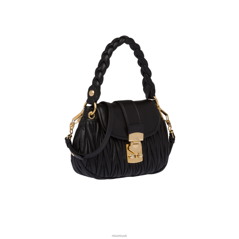 Collection Coffer Matelasse Nappa Leather Handbag Miu Miu XH28Z119 Black