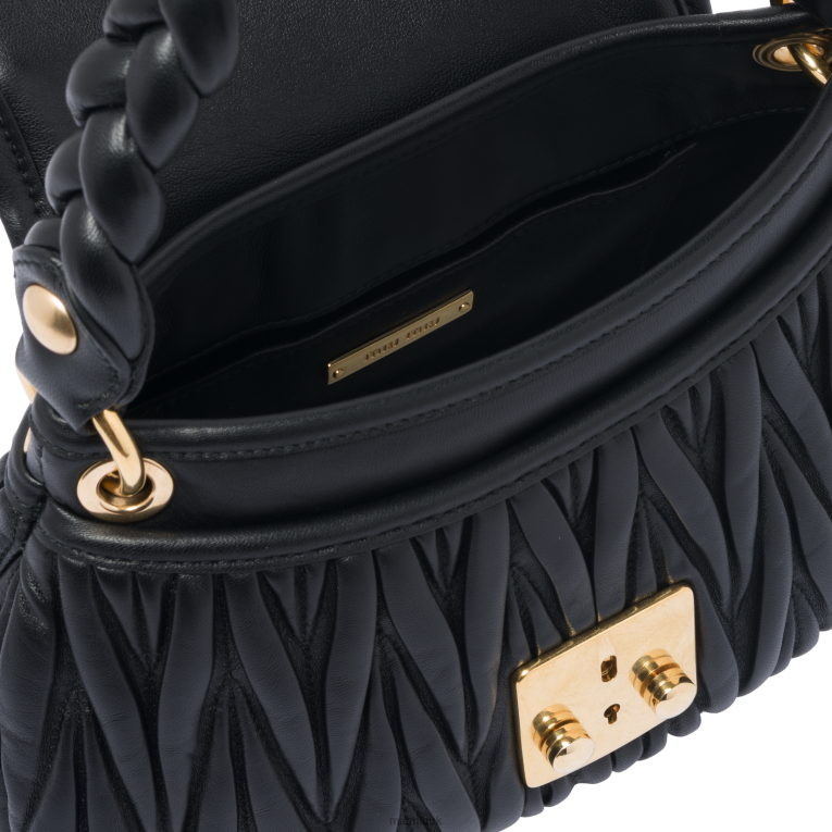 Collection Coffer Matelasse Nappa Leather Handbag Miu Miu XH28Z119 Black