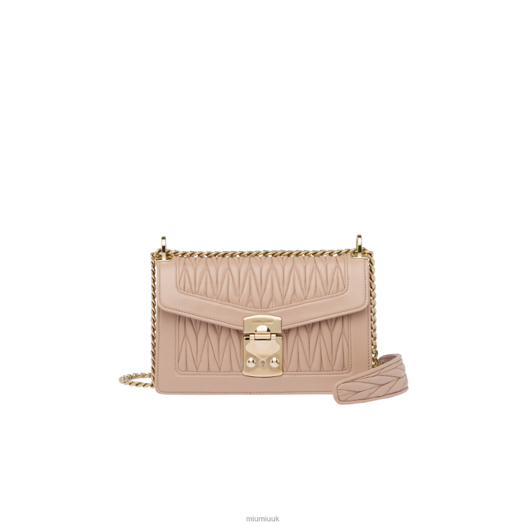 Collection Confidential Matelasse Nappa Leather Bag Miu Miu XH28Z115 Cameo
