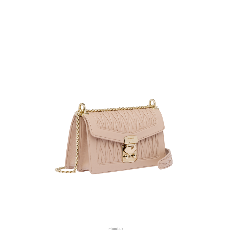 Collection Confidential Matelasse Nappa Leather Bag Miu Miu XH28Z115 Cameo
