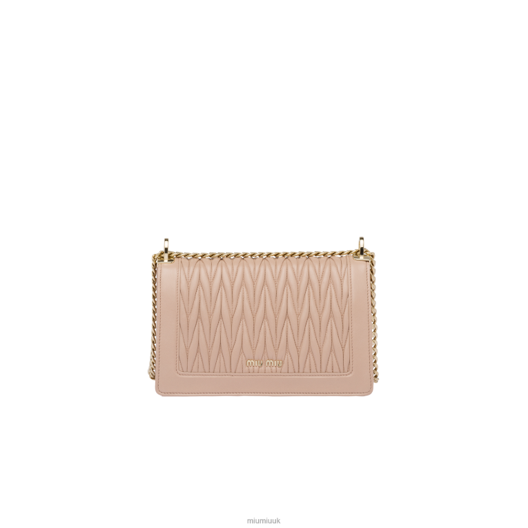 Collection Confidential Matelasse Nappa Leather Bag Miu Miu XH28Z115 Cameo