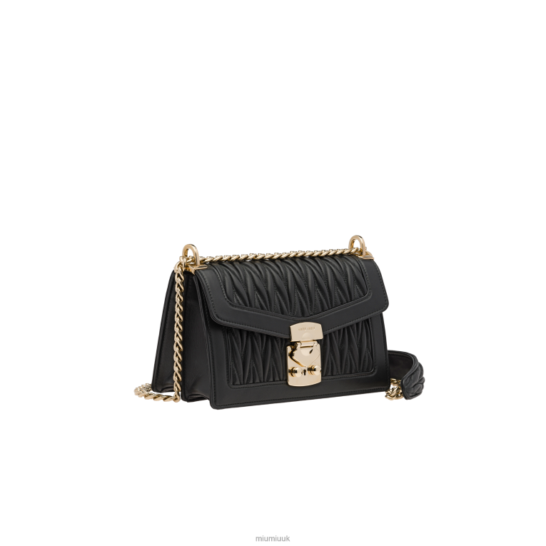 Collection Confidential Matelasse Nappa Leather Bag Miu Miu XH28Z117 Black