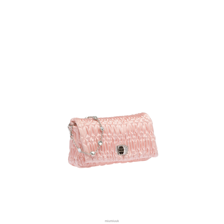 Collection Crystal Satin Bag Miu Miu XH28Z110 Orchid Pink
