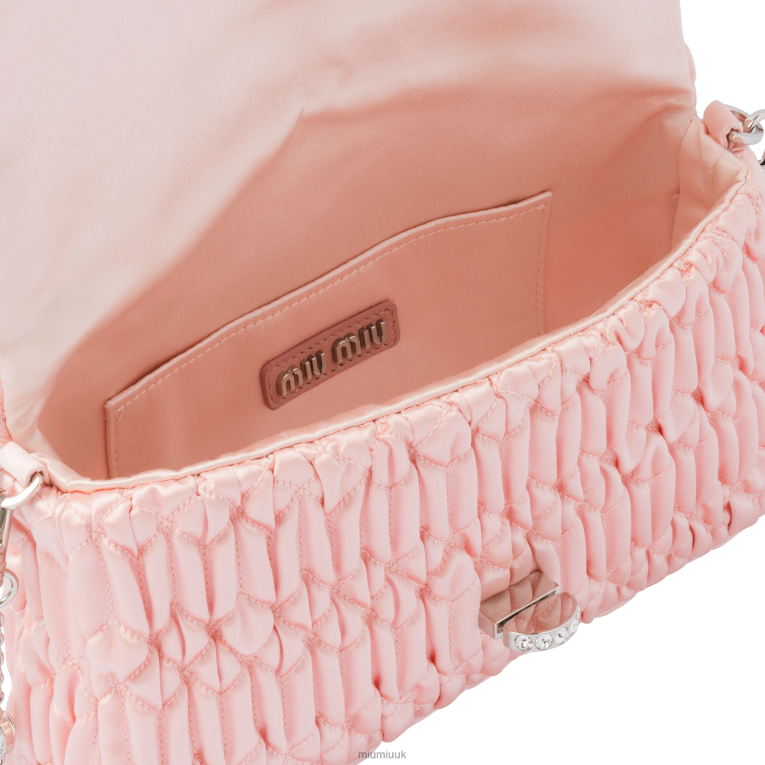 Collection Crystal Satin Bag Miu Miu XH28Z110 Orchid Pink