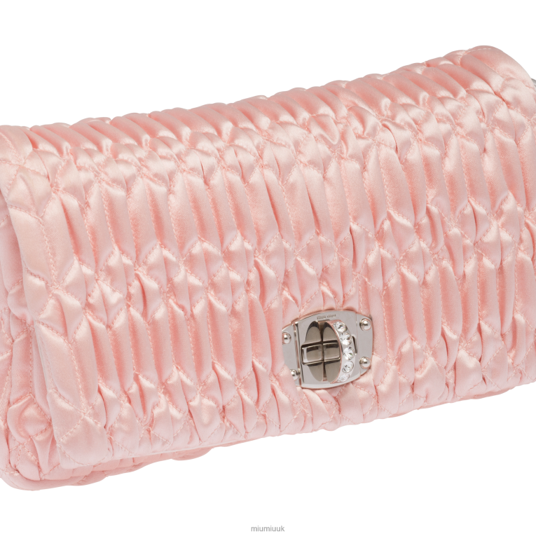Collection Crystal Satin Bag Miu Miu XH28Z110 Orchid Pink