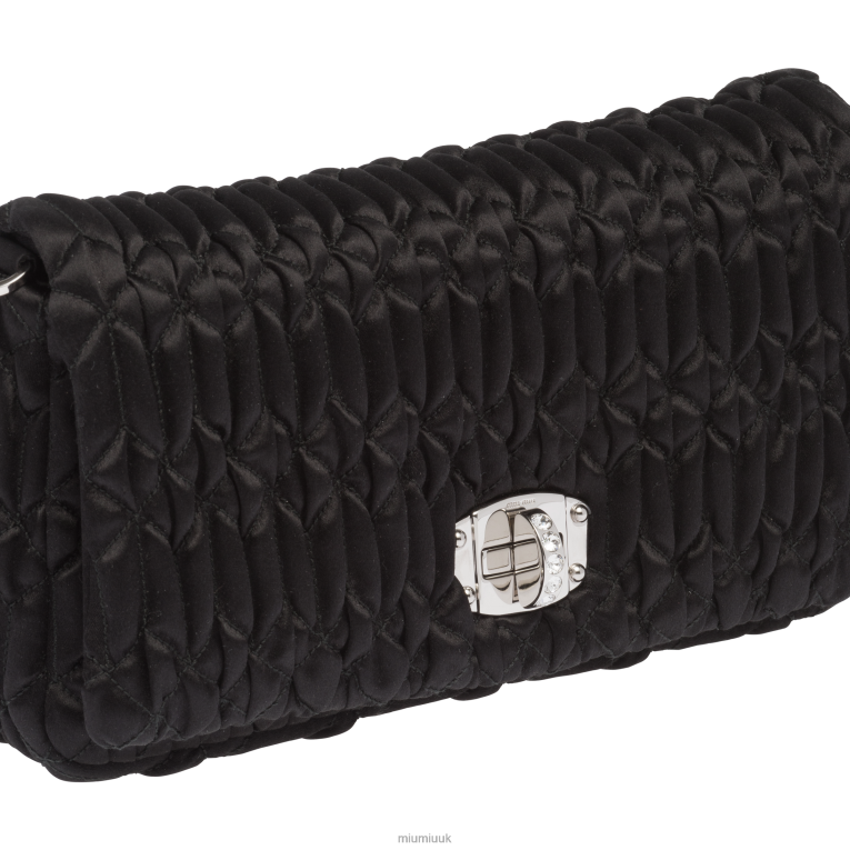 Collection Crystal Satin Bag Miu Miu XH28Z112 Black