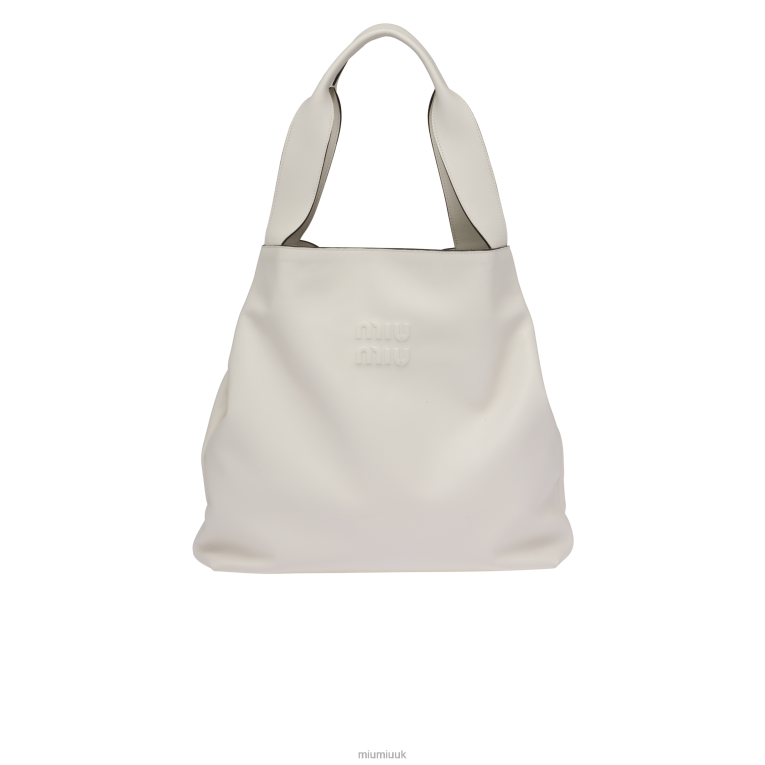 Collection Leather Hobo Bag Miu Miu XH28Z102 White