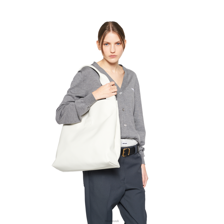 Collection Leather Hobo Bag Miu Miu XH28Z102 White