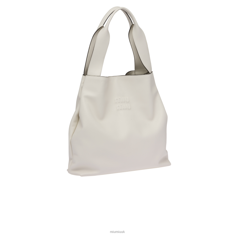 Collection Leather Hobo Bag Miu Miu XH28Z102 White