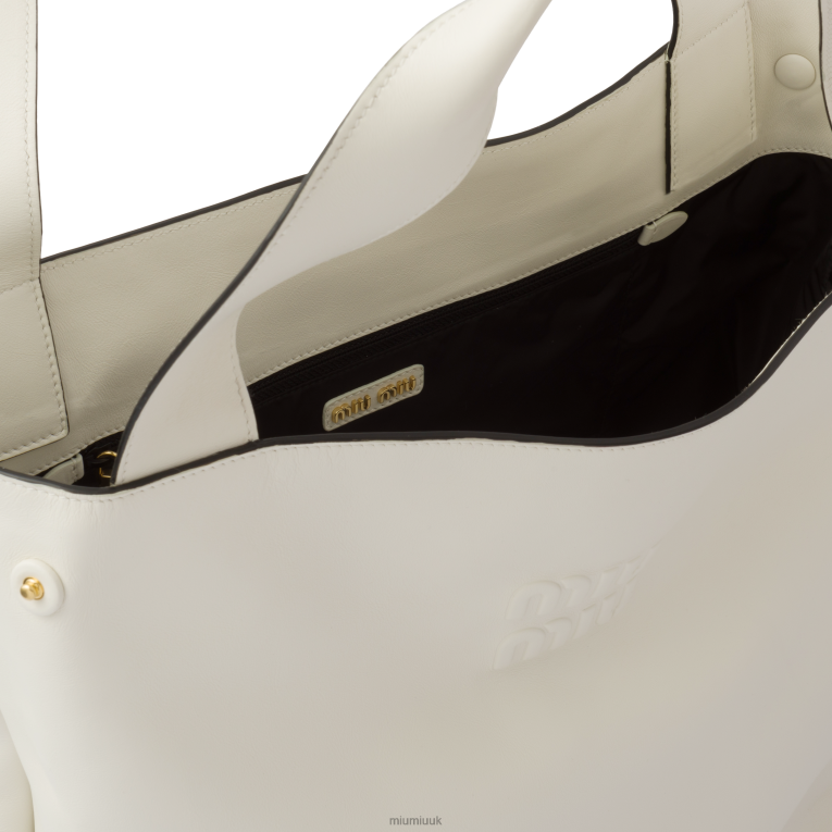 Collection Leather Hobo Bag Miu Miu XH28Z102 White