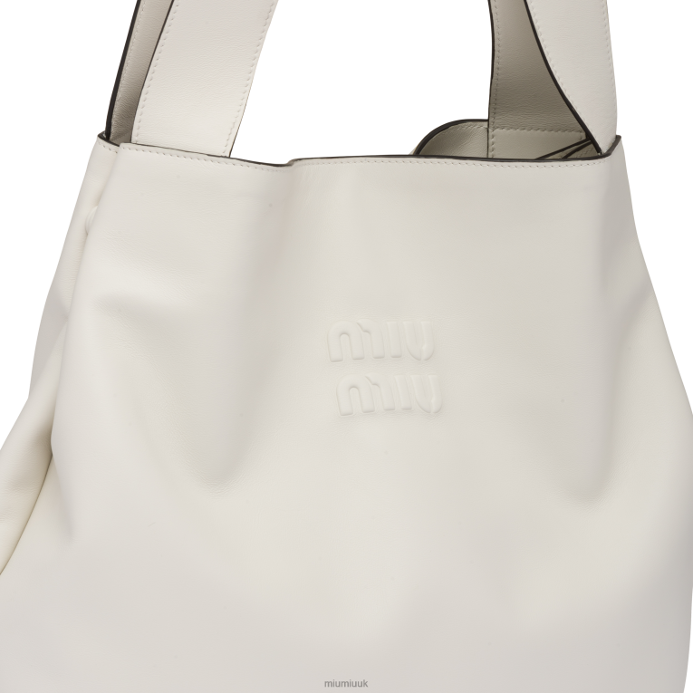 Collection Leather Hobo Bag Miu Miu XH28Z102 White