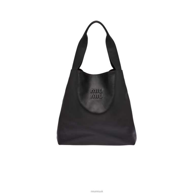 Collection Leather Hobo Bag Miu Miu XH28Z103 Black