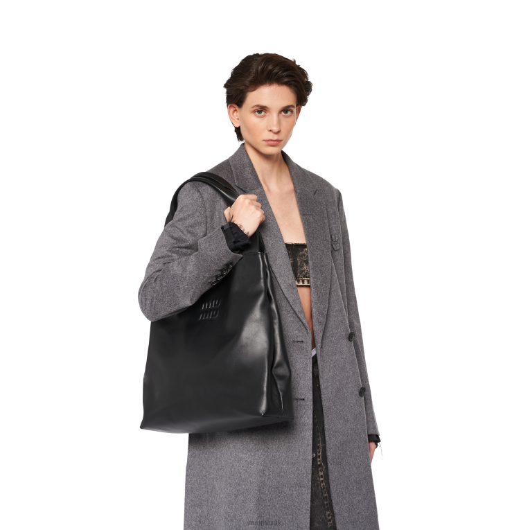 Collection Leather Hobo Bag Miu Miu XH28Z103 Black