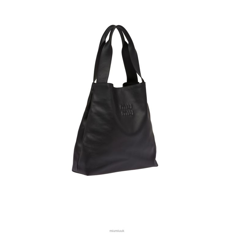 Collection Leather Hobo Bag Miu Miu XH28Z103 Black