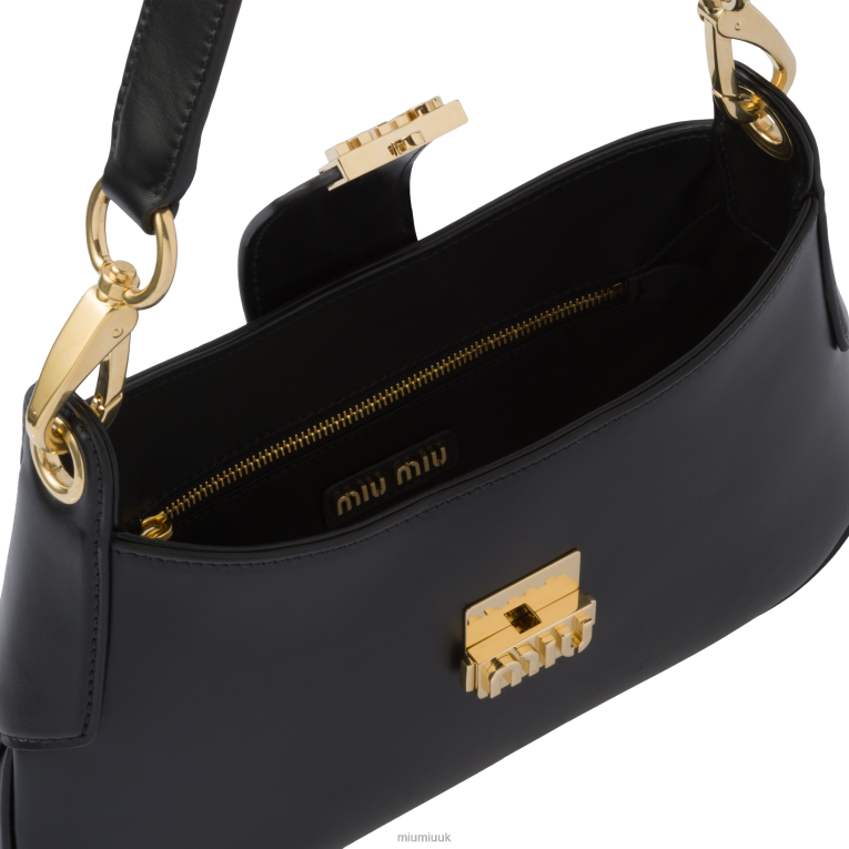 Collection Leather Hobo Bag Miu Miu XH28Z90 Black