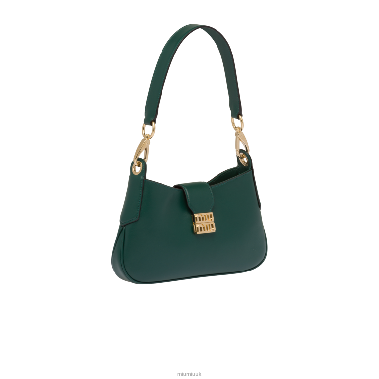 Collection Leather Hobo Bag Miu Miu XH28Z91 Oleander Green