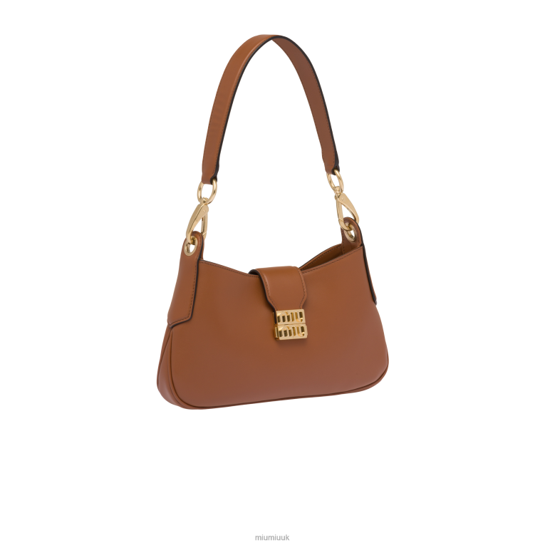 Collection Leather Hobo Bag Miu Miu XH28Z93 Cognac
