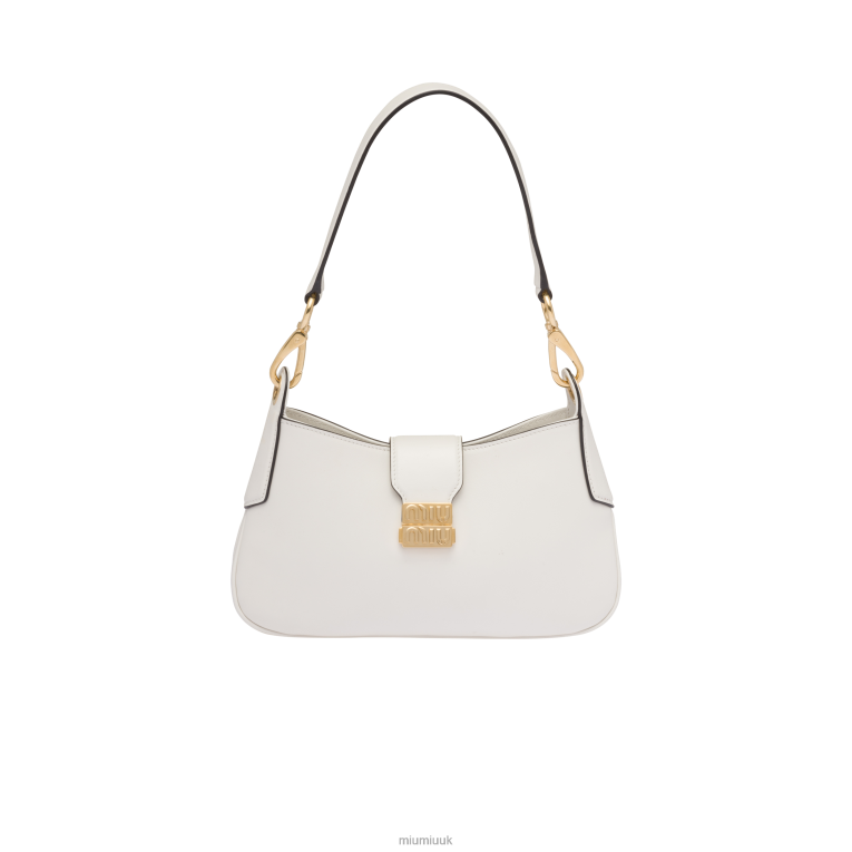 Collection Leather Hobo Bag Miu Miu XH28Z94 White