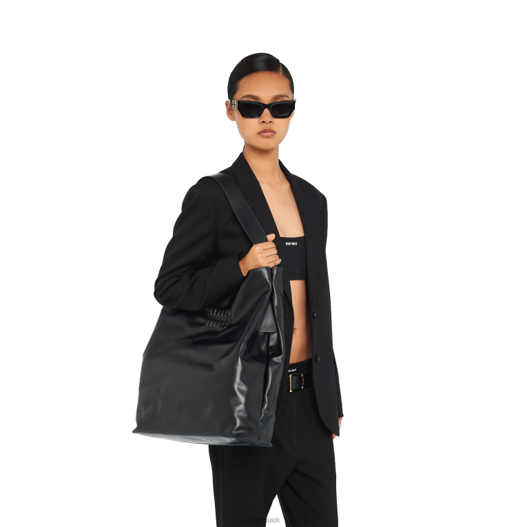 Collection Leather Shoulder Bag Miu Miu XH28Z101 Black