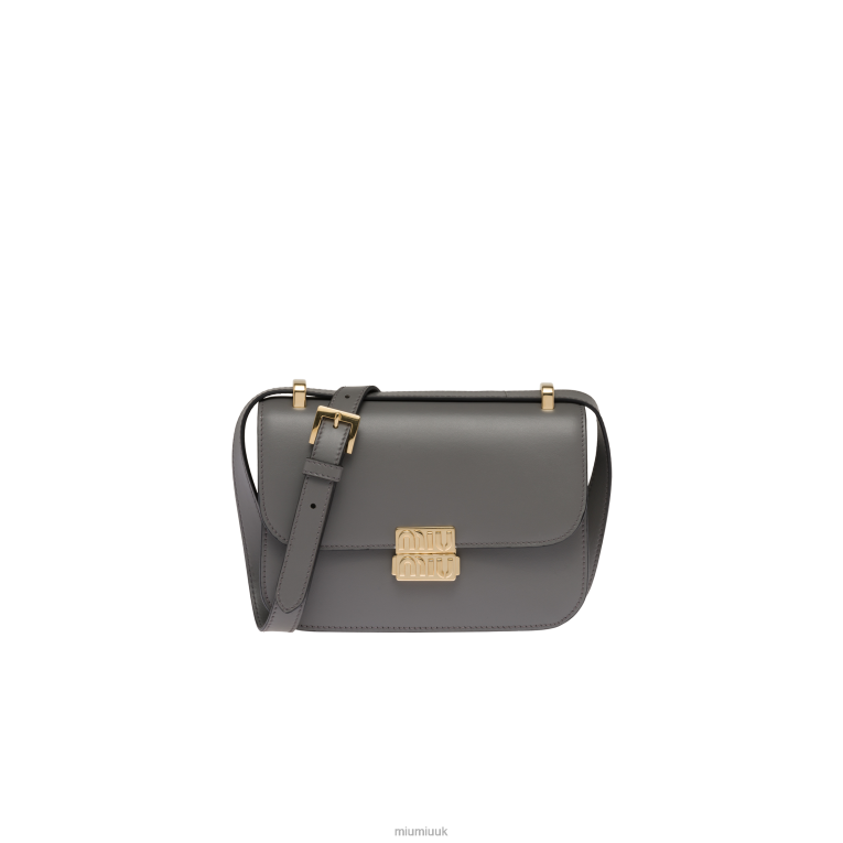Collection Leather Shoulder Bag Miu Miu XH28Z88 Marble Gray