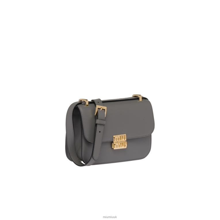 Collection Leather Shoulder Bag Miu Miu XH28Z88 Marble Gray
