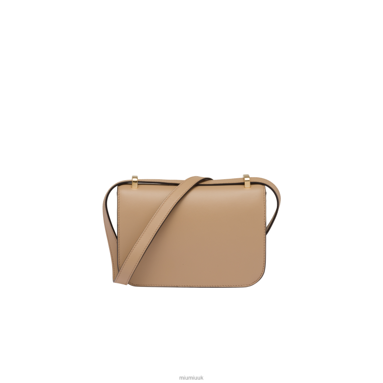 Collection Leather Shoulder Bag Miu Miu XH28Z89 Sand Beige