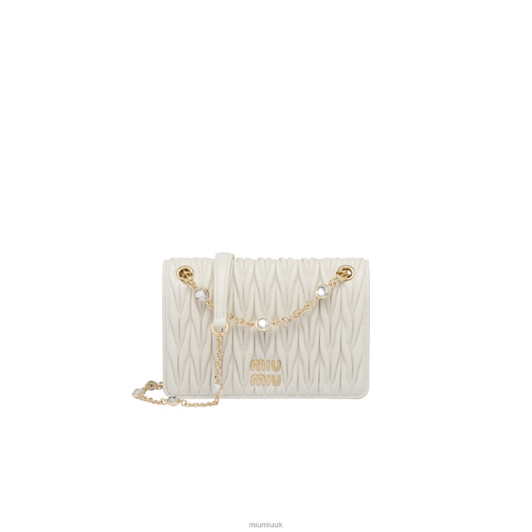 Collection Matelasse Nappa Leather Mini-bag Miu Miu XH28Z113 White
