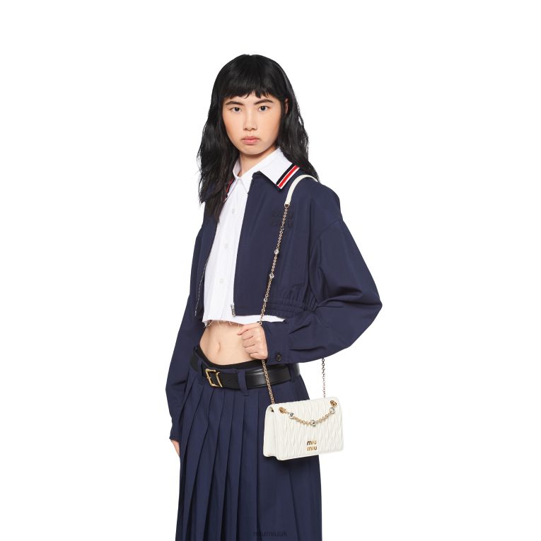 Collection Matelasse Nappa Leather Mini-bag Miu Miu XH28Z113 White