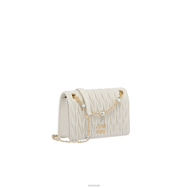 Collection Matelasse Nappa Leather Mini-bag Miu Miu XH28Z113 White