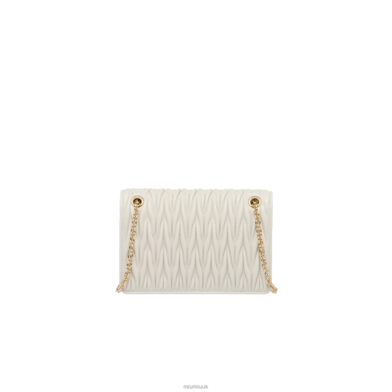 Collection Matelasse Nappa Leather Mini-bag Miu Miu XH28Z113 White