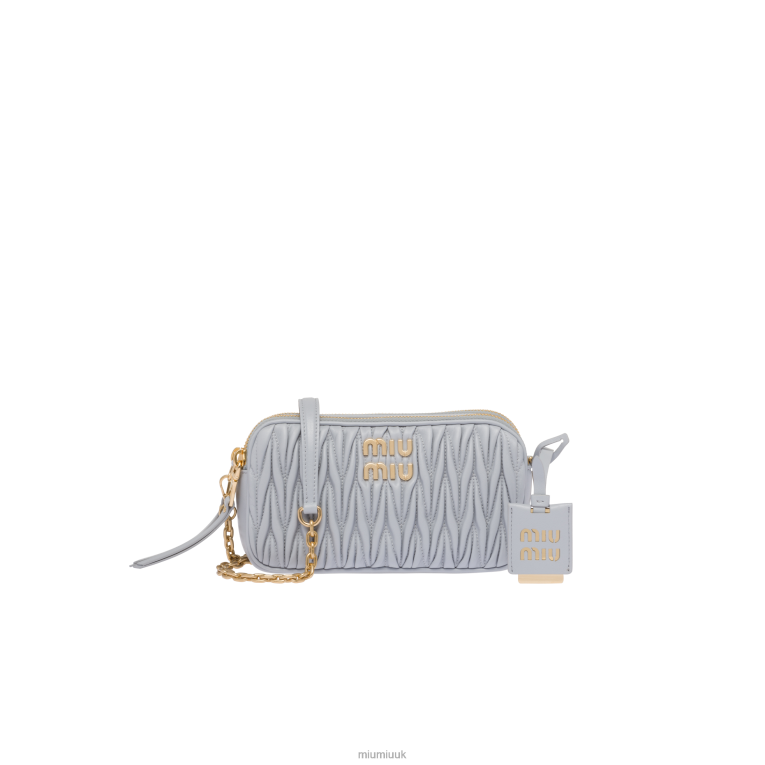 Collection Matelasse Nappa Leather Mini-bag Miu Miu XH28Z82 Cornflower