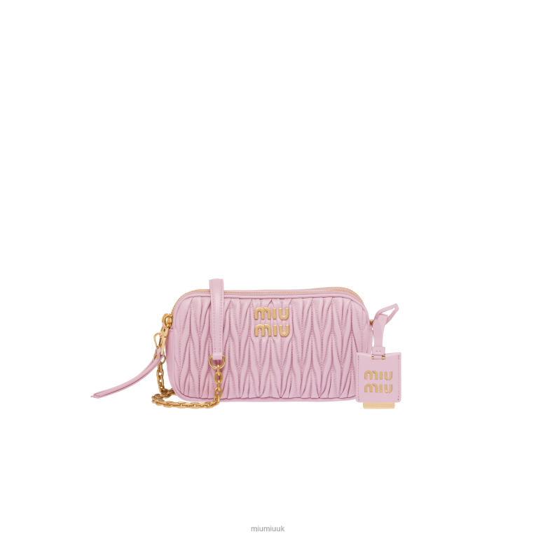 Collection Matelasse Nappa Leather Mini-bag Miu Miu XH28Z83 Alabaster Pink